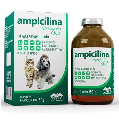 AMPICILINA VETERINÁRIA ORAL - 50gr 