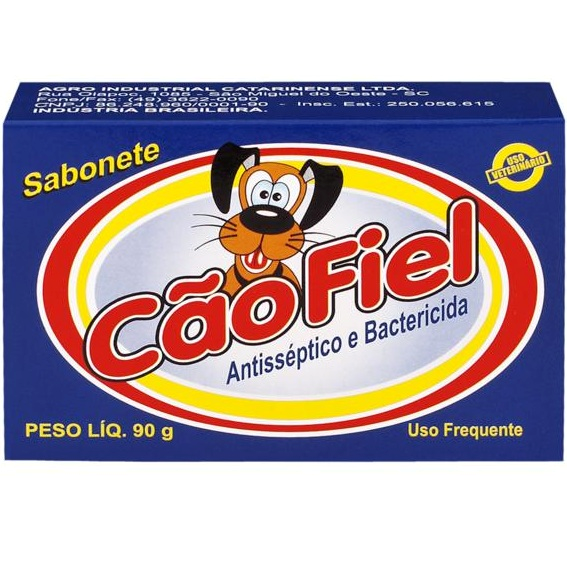 SABONETE CÃO FIEL ANTISSÉPTICO E BACTERICIDA - 90gr 