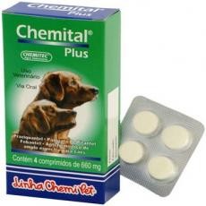 CHEMITAL PLUS - 4 comprimidos Blister com 04 comprimidos de 660 mg cada