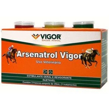 ARSENATROL VIGOR - 3 ampolas de 20ml 