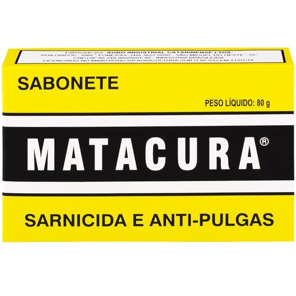 SABONETE MATACURA SARNICIDA E ANTI-PULGAS - 80gr 