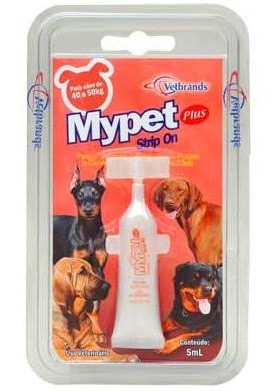 MYPET PLUS STRIP ON - Para Cães de 40 a 50kg  Bisnaga - 5ml